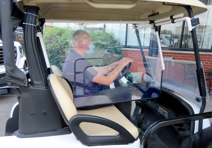 Featured image for “Golf Cart Passenger Dividers Now Available – COVID 19 Barrier”