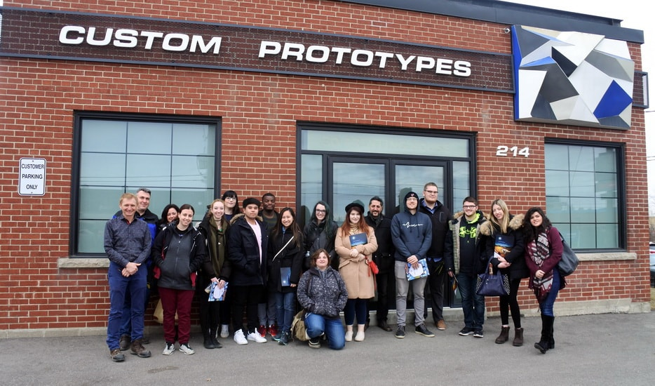 Students visits custom prototypes